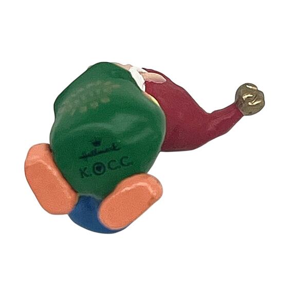 Vtg 1996 Hallmark Rudolph's Helper Elf Collector's Club Miniature Ornament CL40 - Picture 5 of 5